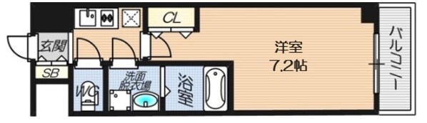 S-RESIDENCE新大阪WESTの物件間取画像